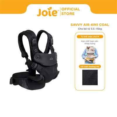 Địu em bé Joie Savvy Air 4in1 linh hoạt hỗ trợ bé tối đa