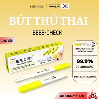[Che Tên] Que Thử Thai Sớm BEBE-CHECK Korea (dạng bút) Chính Xác, Tiện Dụng, Nhanh Chóng