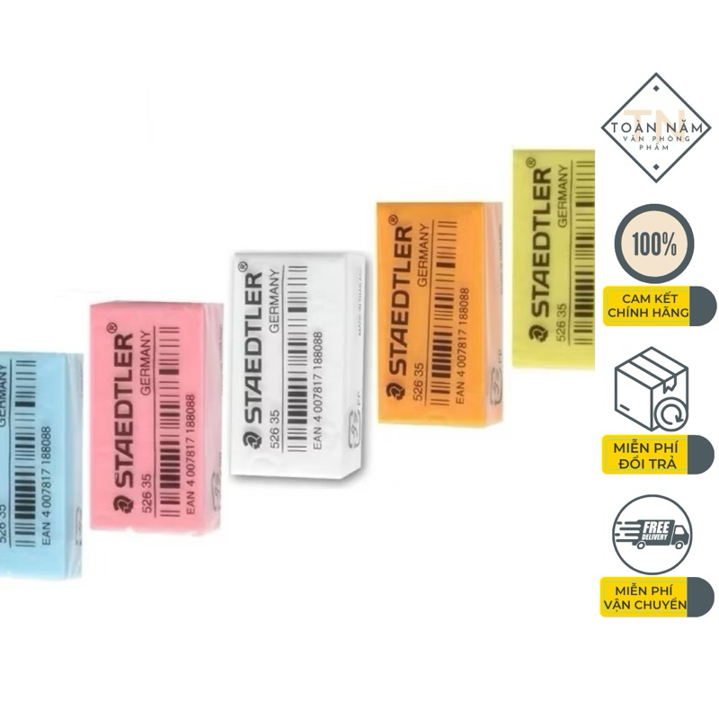 Gôm chì Staedtler 526 / Tẩy Đức  màu pastel 526-35N / 526-35