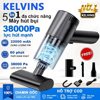 KELVINS Máy hút bụi cầm tay không dây dùng trong gia đình, xe hơi mini, sử dụng trong gia đình, bộ lọc mịn 0,3 micron
