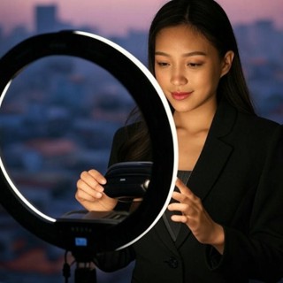 Đèn livestream ring led HD tròn quay video bán hàng chuyên nghiệp size 33cm 56cm RL21