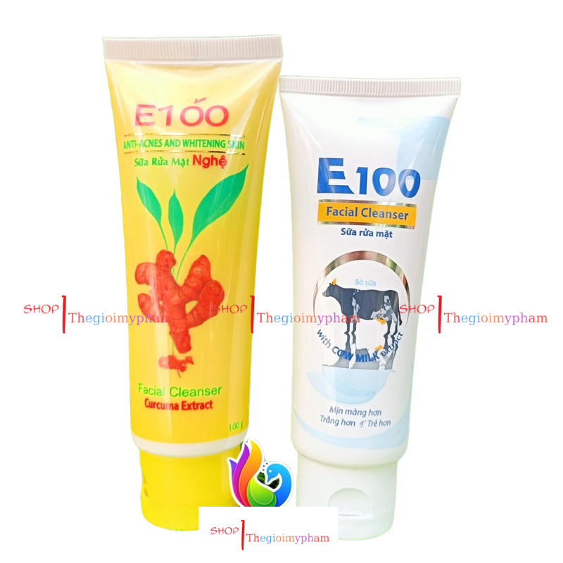 Sữa Rửa Mặt E100 Giảm Thâm Dưỡng Mịn Màng
