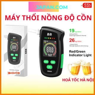 Máy thổi nồng độ cồn RD,Máy đo nồng độ cồn bia rượu trong hơi thở đạt chuẩn 99% ROHS an toàn cho lái xe bảo hành 12 táng