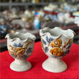 Ly đựng quả Phật thủ Bát Tràng