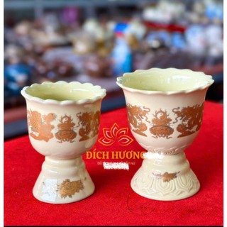 Ly đựng quả Phật thủ Bát Tràng