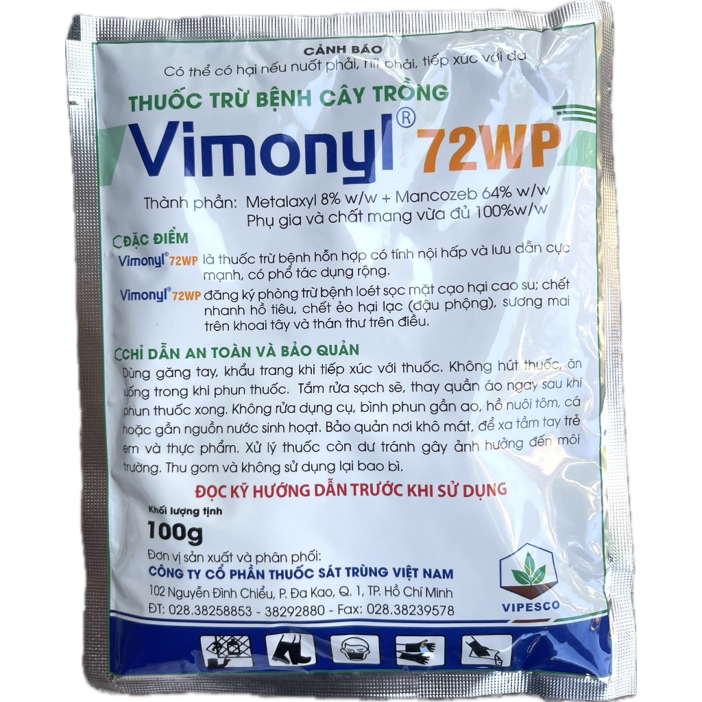 Thuốc Trừ Bệnh - Vimonyl 72WP - Gói 100g