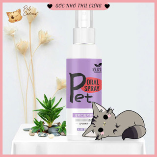 Xịt thơm miệng cho chó mèo Borammy 100ml (Xịt khử mùi, hơi thở thơm mát cho thú cưng)