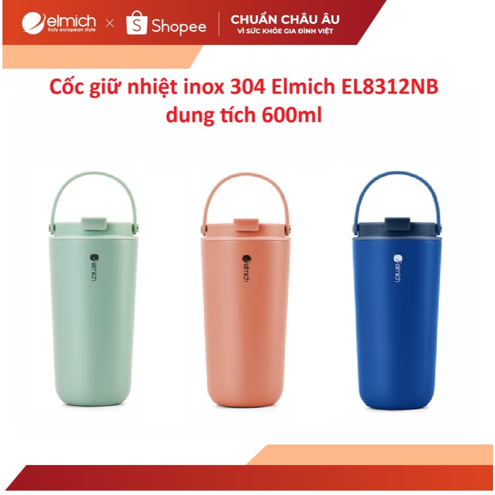 Cốc giữ nhiệt inox 304 Elmich EL8312 dung tích 600ml | BigBuy360 - bigbuy360.vn