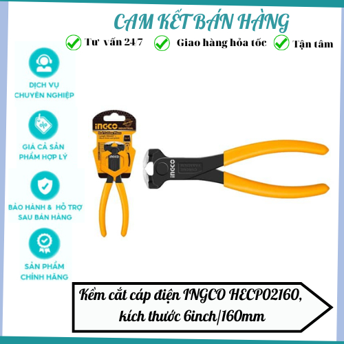 Kềm cắt cáp điện INGCO HECP02160, Kích thước 6 inch/160mm