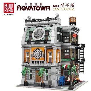 Xếp hình Căn Nhà Sanctum Của Dr Stranger Có Đèn 3588 Mảnh Mould King 16037