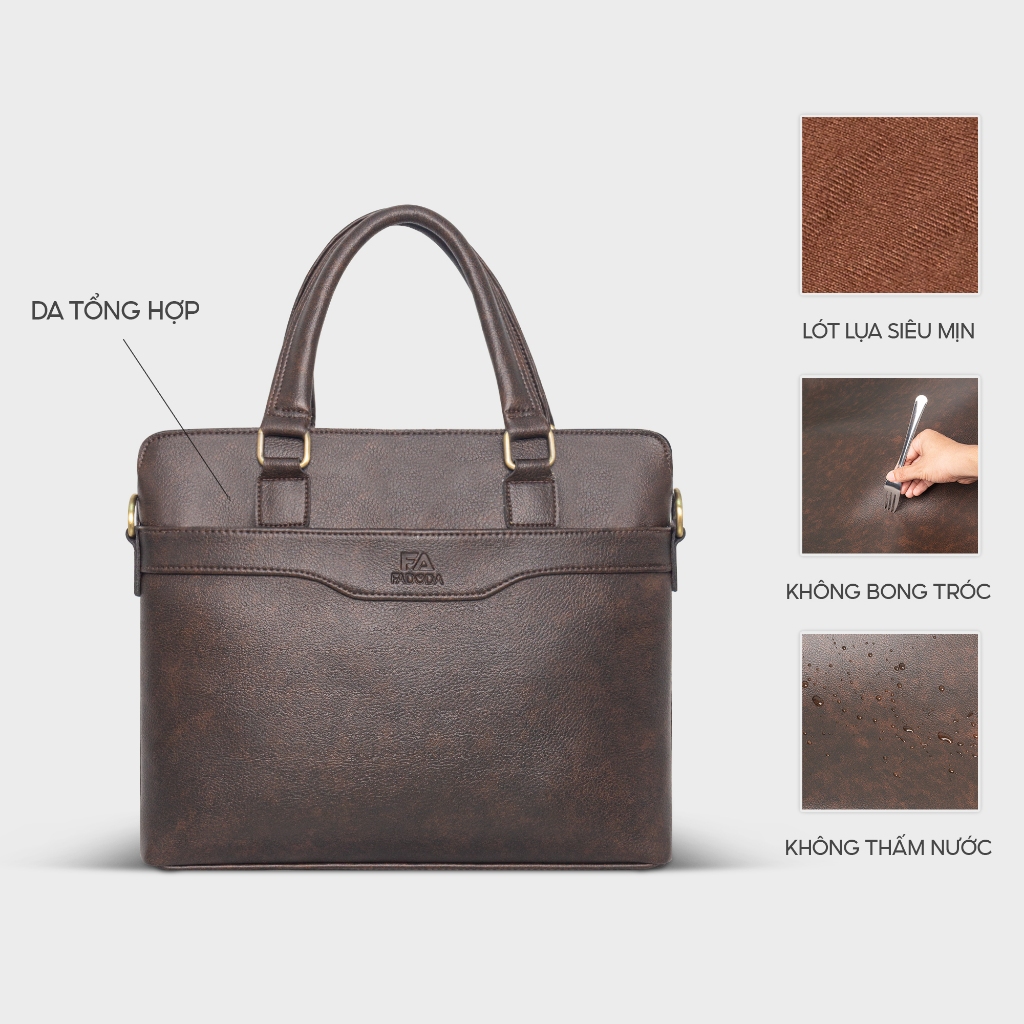 Cặp công sở thời trang unisex đa năng FADODA FCD305