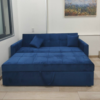Ghế sofa bed - ghế làm việc kéo thành giường thông minh - sofa thu gọn màu tối ưu theo yêu cầu kt 1m9x1m6 - Bảo hành THÁ