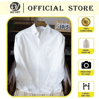  Áo sơ mi nam Linen thô cao cấp mềm mịn thoáng khí Sơ Mi Trắng đi Biển cho Nam 