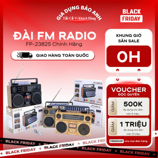 Đài FM RADIO FP-2382-S Âm Thanh Cổ Điện Kết Nối Bluetooth - Nghe Đài FM
