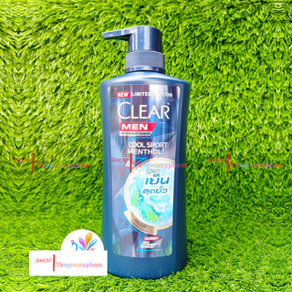 Dầu Gội Clear Men Và Clear Bạc Hà Thái 400ml/390ml
