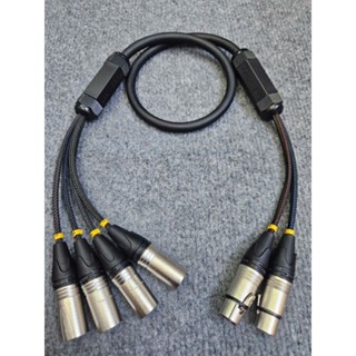  Dây  Canon   2 đầu  cái  ra 4 đầu  đực  xài cho đẩy 4 kênh 