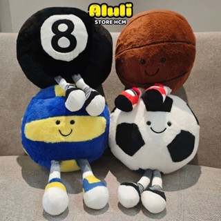 Gấu bông hình quả bóng đá-bóng rổ-bóng bida-bóng chuyền êm mịn dễ thương cao cấp ALULI