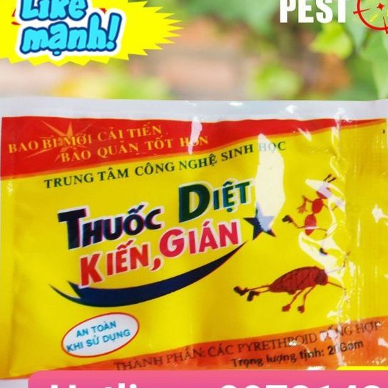 COBO 5 GÓI BỘT RẮC DIỆT CÔN TRÙNG KIẾN - GIÁN ( GÓI 20G )