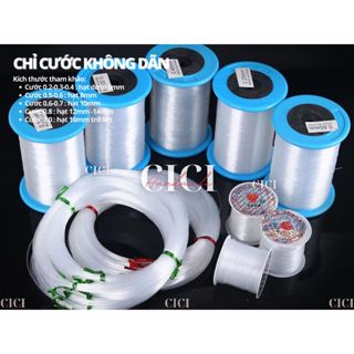  Cuộn chỉ cước không dãn đan túi kết hạt Cici Handmade chuyên hạt đá hạt pha lê cườm hạt trang sức tự làm vòng tay 