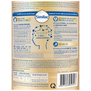 Sữa bột Similac 5G 1+ Lon 800g_1.6kg Dành cho trẻ từ 1 - 2 tuổi