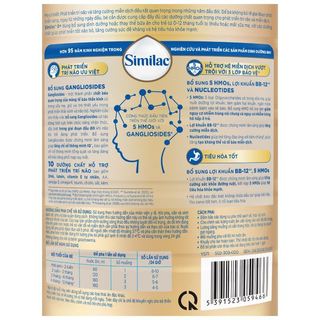 Sữa bột Similac 5G 0+ Lon 380g_800g dành cho trẻ O-I2 tháng