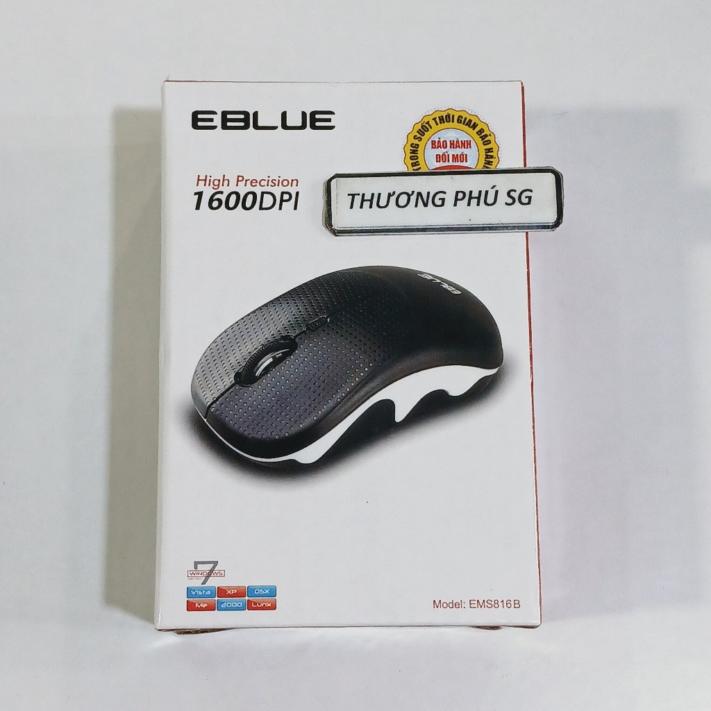 Chuột máy tính không dây Mouse Wireless Eblue EMS 816 (Chính hãng)