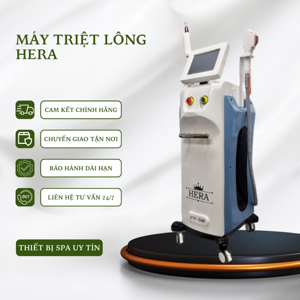 Máy Triệt Lông Hera 2in1 | Hera 2 Tay Triệt & Trẻ Hóa ( chính hãng ) [ bảo hành 24 tháng
