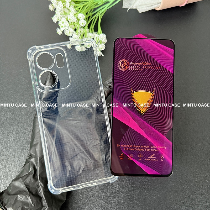 Ốp Lưng và Cường Lực cho Oppo Reno 13F 5G / Reno13 F 5G - Loại trong suốt chống sốc TSCS