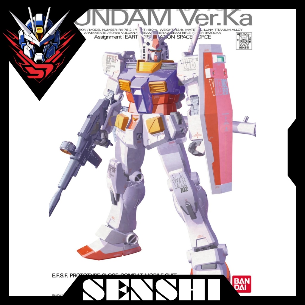 Mô hình lắp ráp MG RX-78-2 Gundam (Ver. Ka)