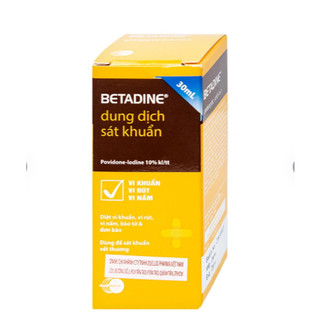Dung dịch sát khuẩn Betadin Antiseptic Solution 30ml