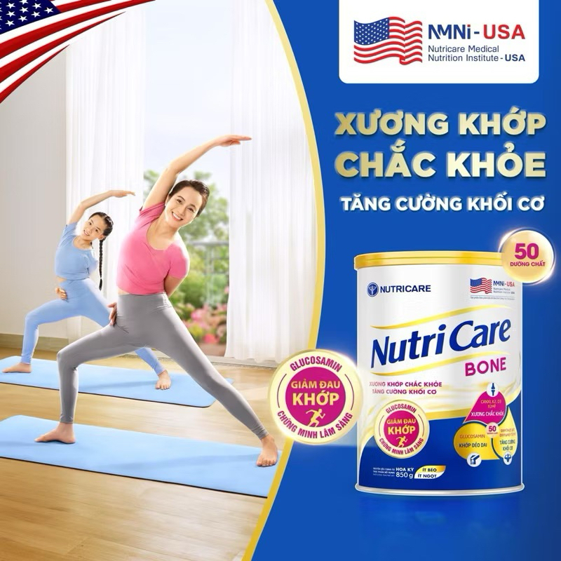 Nutricare Bone (900)g - Bổ sung canxi giúp sương chắc khỏe
