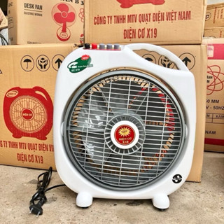 Quạt điện hộp tản gió X19, Quạt bàn đảo T300/T350 Điện cơ 1991 - Hàng Việt Nam