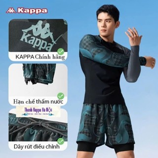  New 2025 Bộ đồ bơi nam dài tay KAPPA quần 2 lớp rộng rãi thoáng khí nhanh khô thích hợp đi bơi đi biển 