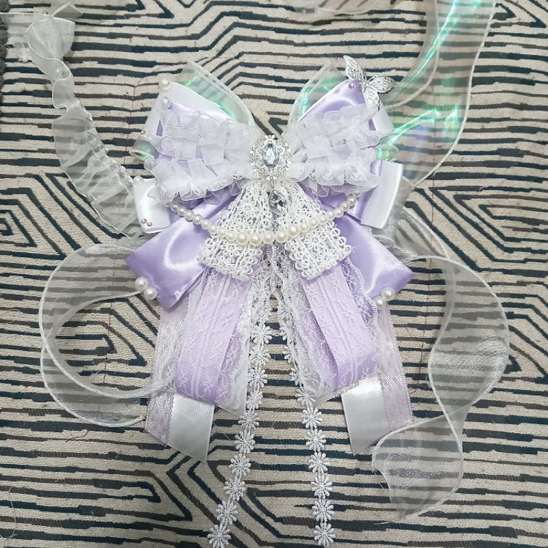 Nơ lightstick màu tím phiên bản đặc biệt cao cấp sang trọng - Nơ lightstick BTS PLAVE G-IDLE IVE TRE