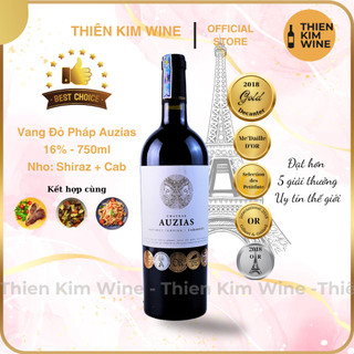   Chính Hãng  - Rượu Vang Đỏ Pháp CHÂTEAU AUZIAS Paretlongue Instinct Terrien - 750 ml  16%  