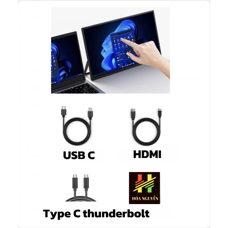 ( Hỏa tốc HCM rẻ nhất) Màn di động BOE 14inch cảm ứng FHD 60hz BẢO HÀNH 2 THÁNG | BigBuy360 - bigbuy360.vn