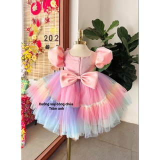 Đầm Váy Công Chúa 𝗧𝗮𝘆 𝗕𝗶́ Cao Cấp cho Bé