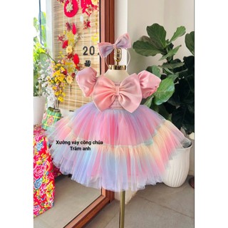 Đầm Váy Công Chúa 𝗧𝗮𝘆 𝗕𝗶́ Cao Cấp cho Bé