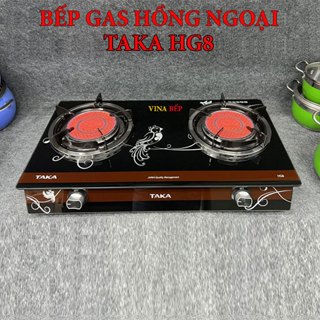 Bếp Gas Hồng Ngoại Taka Bếp Ga Dương Hồng Ngoại Đầu Đốt Phi 155 mm 2 Vòng Lửa Nhiệt