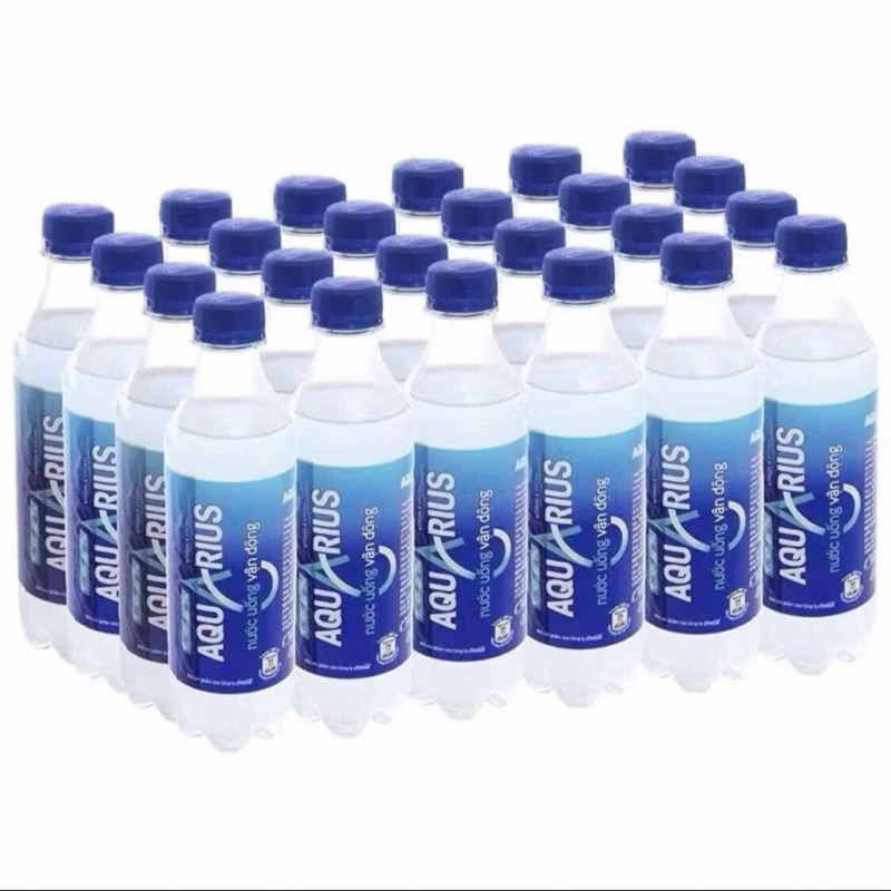 Thùng nước muối bù nước thể thao Aquarius 24 chai - 390ml