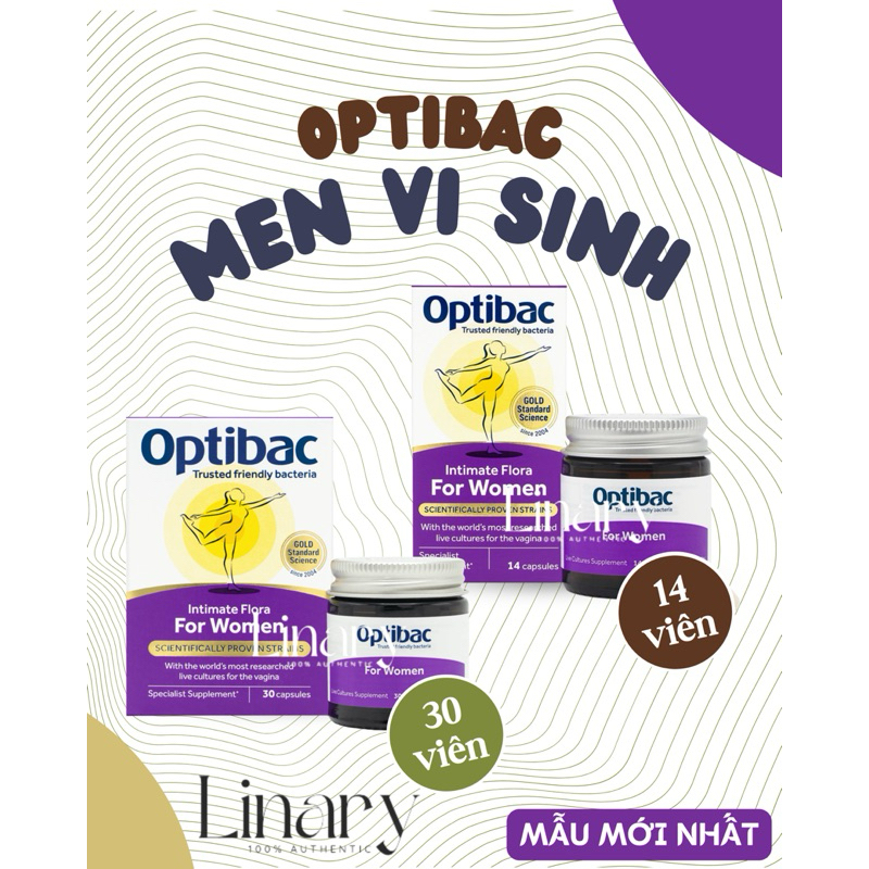[LINARY1994] {MẪU MỚI} Men vi sinh dành cho phụ nữ OPTIBAC TÍM
