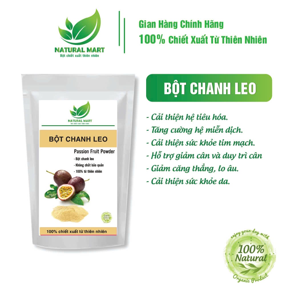 BỘT CHANH LEO/ CHANH DÂY nguyên chất NATURAL MART - Bột chiết xuất 100% từ thiên nhiên