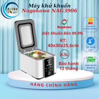 Máy khử khuẩn thực phẩm Nagakawa NAG3906 - 8,5L, rửa rau củ thực phẩm, diệt khuẩn đến 99,99%