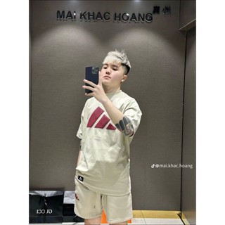 Bộ đồ nam mùa hè chất cotton cổ tròn adidas màu đen,xám họa tiết, đồ thể thao nam thoáng khí siêu nhẹ cao cấp