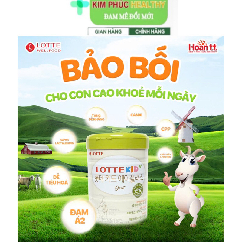 Lotte Kid A+ Goat – Sữa Dê Cho Bé Phát Triển Toàn Diện