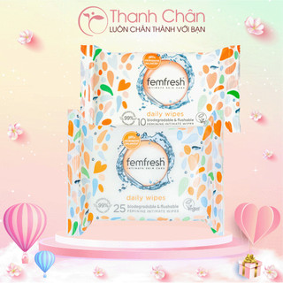 Khăn ướt vệ sinh phụ nữ Femfresh Daily Wipes