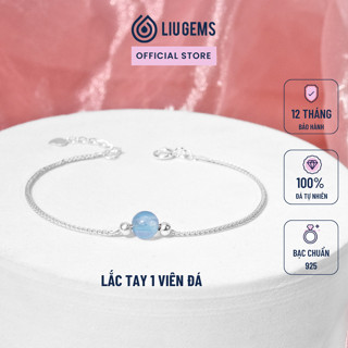 Vòng Tay Bạc Nữ Liugems Kết Hợp Hạt Đá Phong Thuỷ Handmade Mix Charm Bi Mini Size Nhỏ Tinh Tế