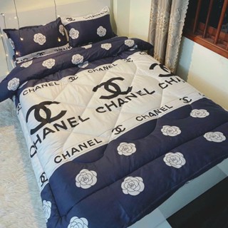 Bộ Chăn phao trần bông 5 món bao  1 chăn phao 1 ga  giường 2 vỏ gối 1 vỏ ôm. set m6 m8 2m