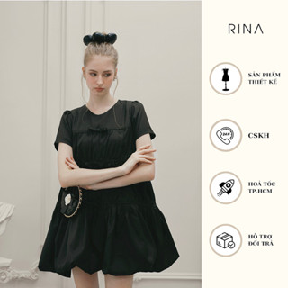 RINA - Cera Dress - Đầm thiết kế, váy babydoll tùng bí bồng bềnh màu đen