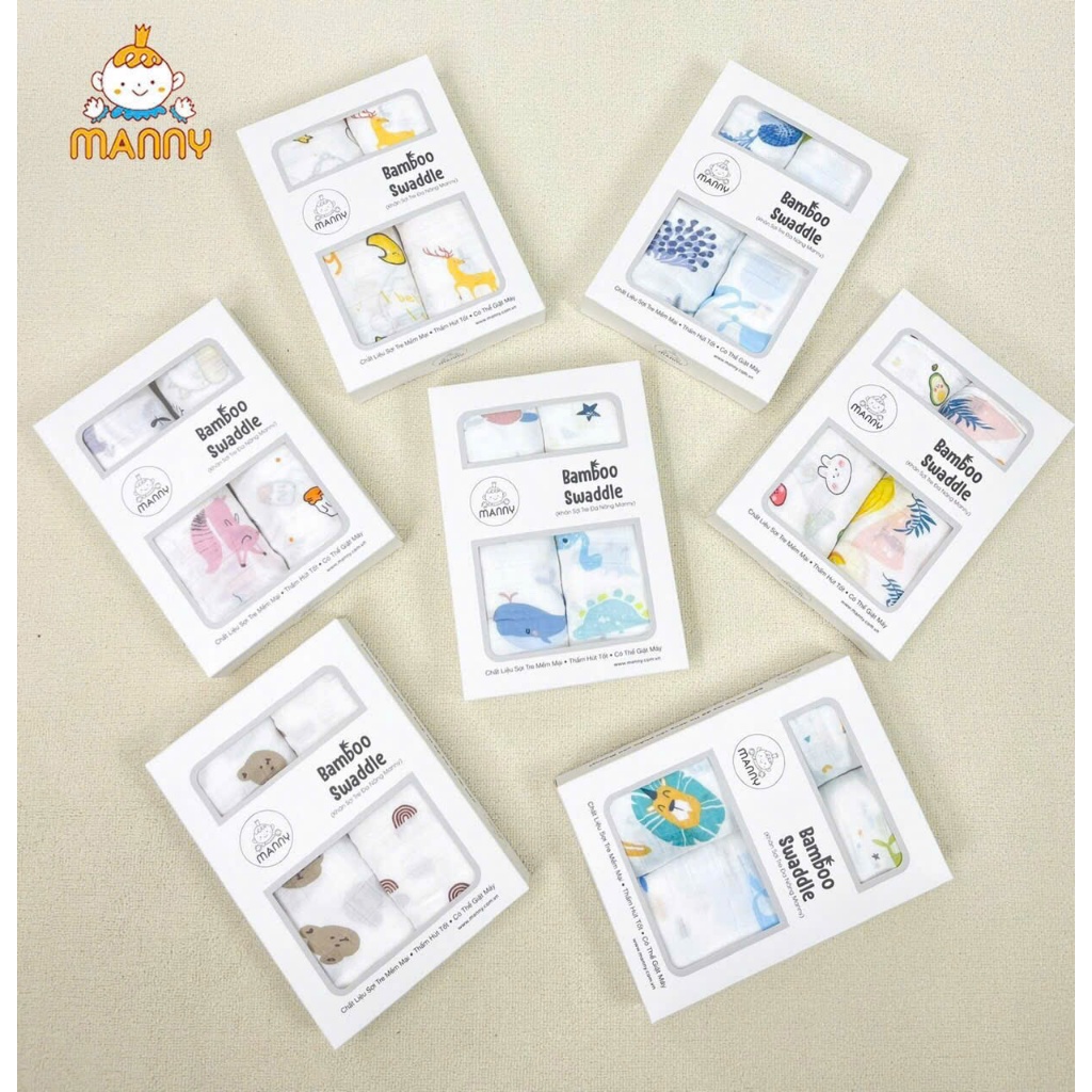 Hộp 2 khăn Aden sợi tre mềm mại